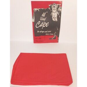 Vampire Costume Cape 41 Inch Vinyl Cape Red All Ages Halloween